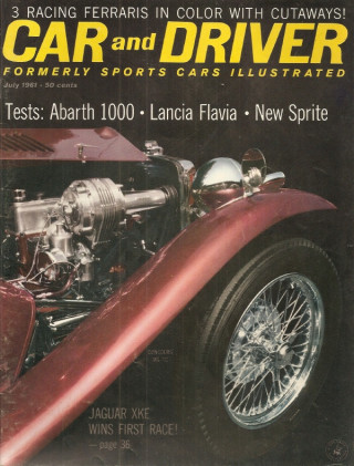 CAR & DRIVER 1961 JULY - SPRITE, STUTZ, JIM CLARK